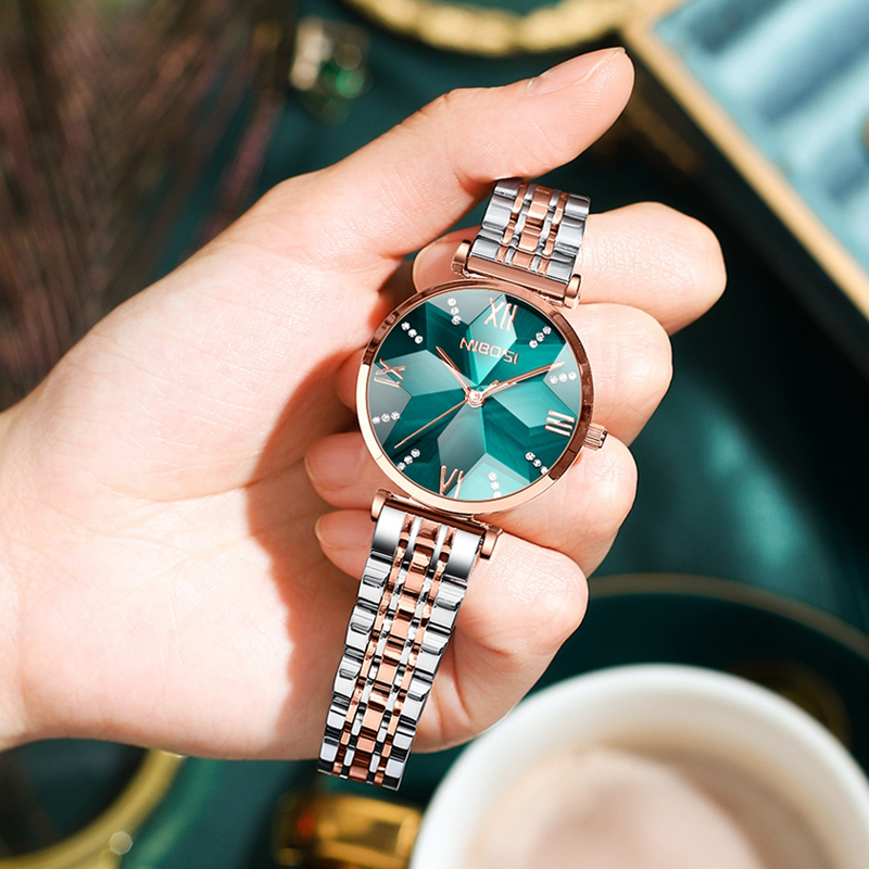 Luxury Watch Top 10 - NIBOSI Mode Ruit Spiegel Dames Quartz