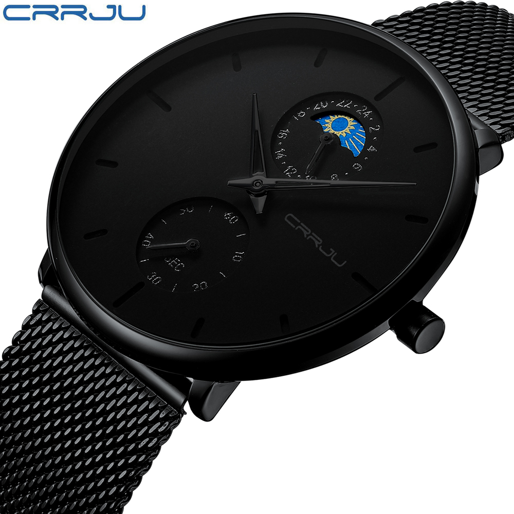 Luxury Watch Top 10 - CRRJU Topmerk Luxe Herenhorloge Waterdicht Lichtgevend