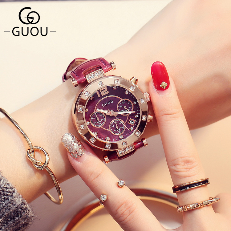 Luxury Watch Top 10 - 2018 Guou Topmerk Mode Luxe Dameshorloges