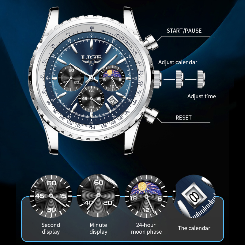 Lige Merk Luxe Quartz Man Horl - Luxury Watch Investment recensie en prijs