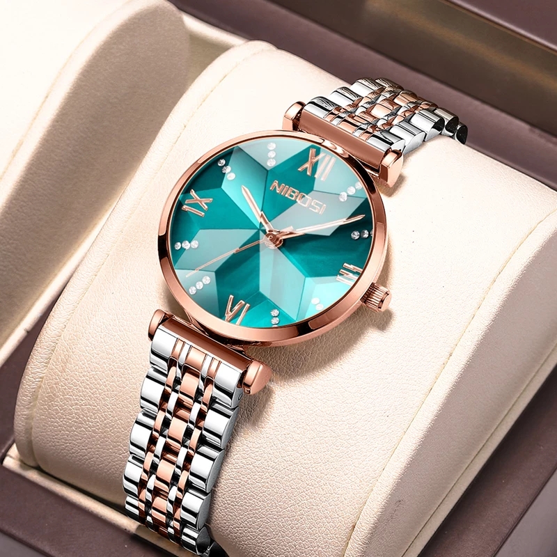 NIBOSI Mode Ruit Spiegel Dames - Luxury Watch Top 10 recensie en prijs