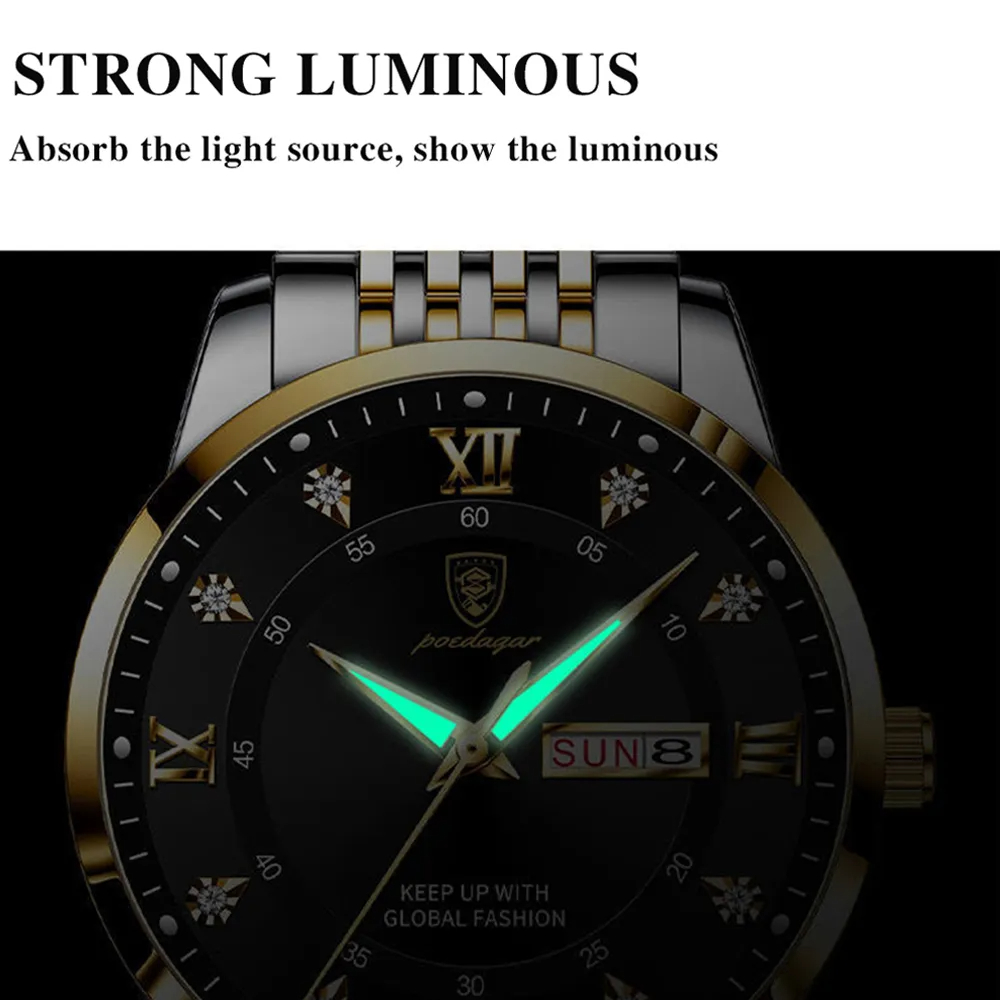 POEDAGAR Topmerk herenhorloge  - Luxury Watch Top 10 recensie en prijs