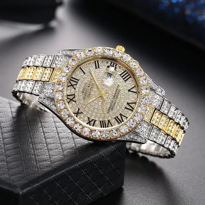 Hotselling gouden luxe quartz  - Luxury Watch Iceberg recensie en prijs