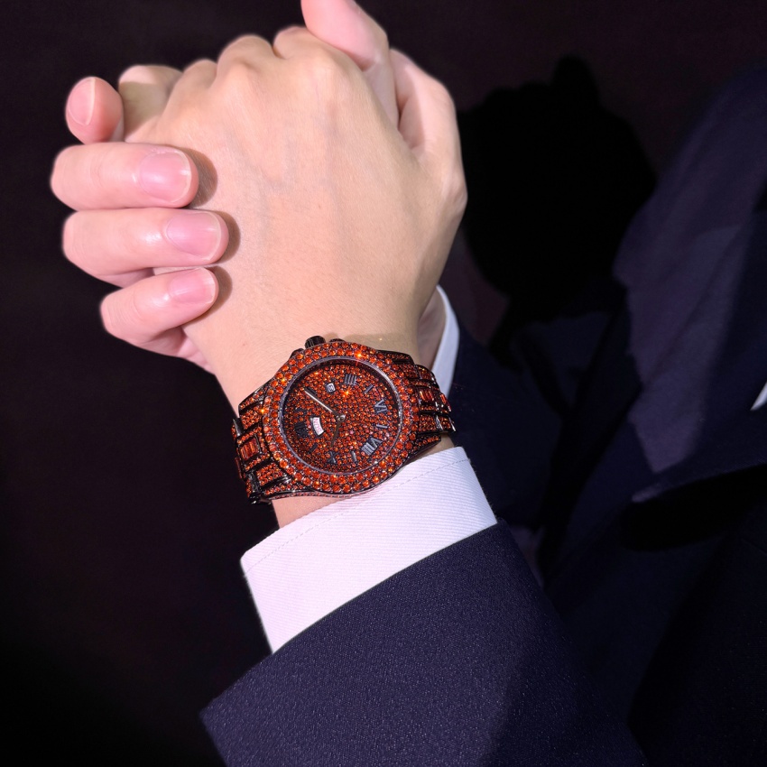 Luxe Hip Hop RVS Rood Kleurig  - Luxury Watch Iceberg recensie en prijs