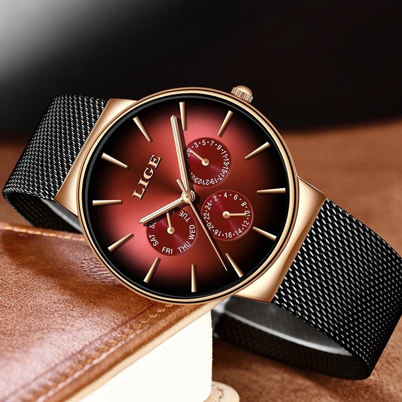 Nieuwe LIGE Mode Mens Horloges - Luxury Watch Top 10 recensie en prijs