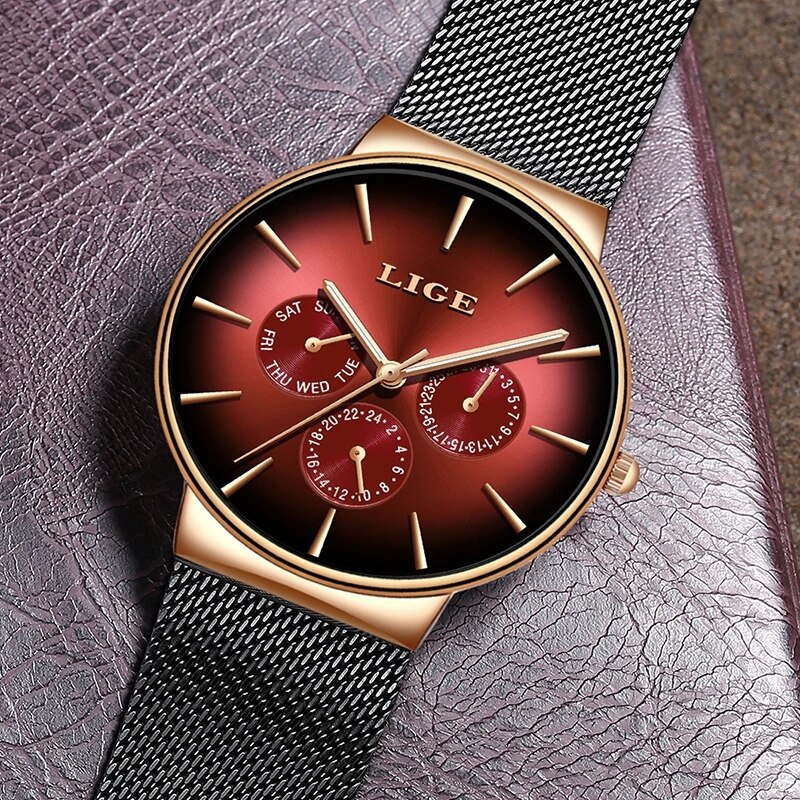 Nieuwe LIGE Mode Mens Horloges - Luxury Watch Top 10 recensie en prijs