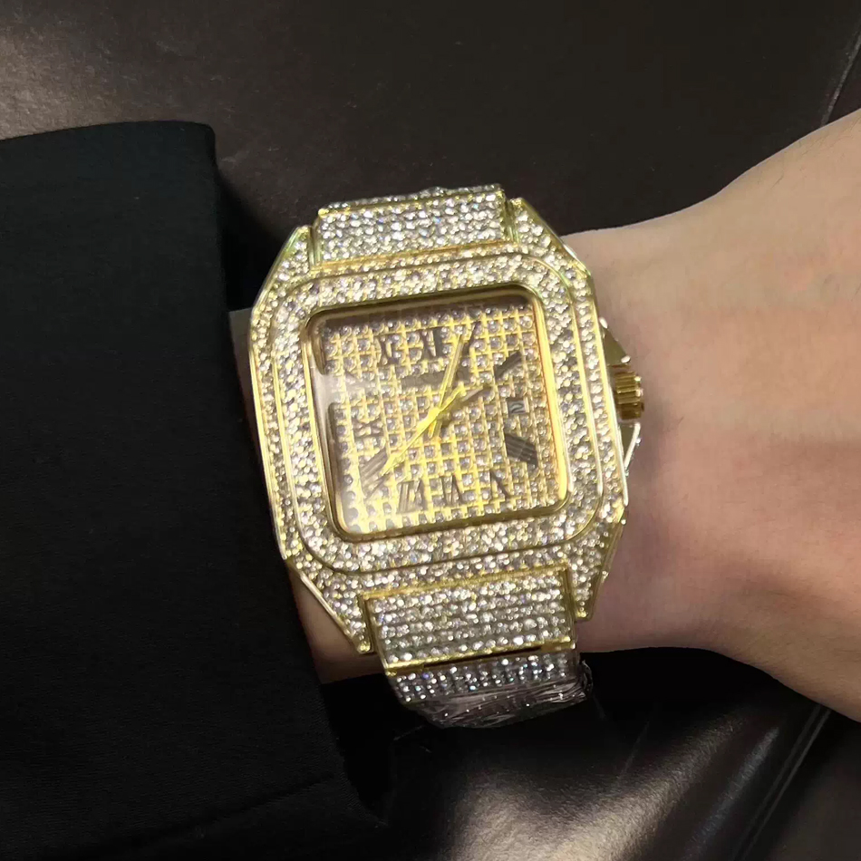 Gouden of zwarte Ice Out Squar - Luxury Watch Iceberg recensie en prijs